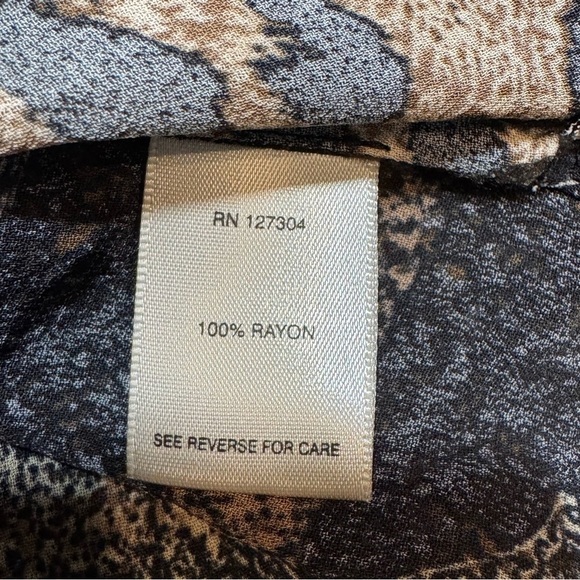 John • Mark Leopard Print Sleeveless Tunic Embroidered size Medium - Picture 8 of 11